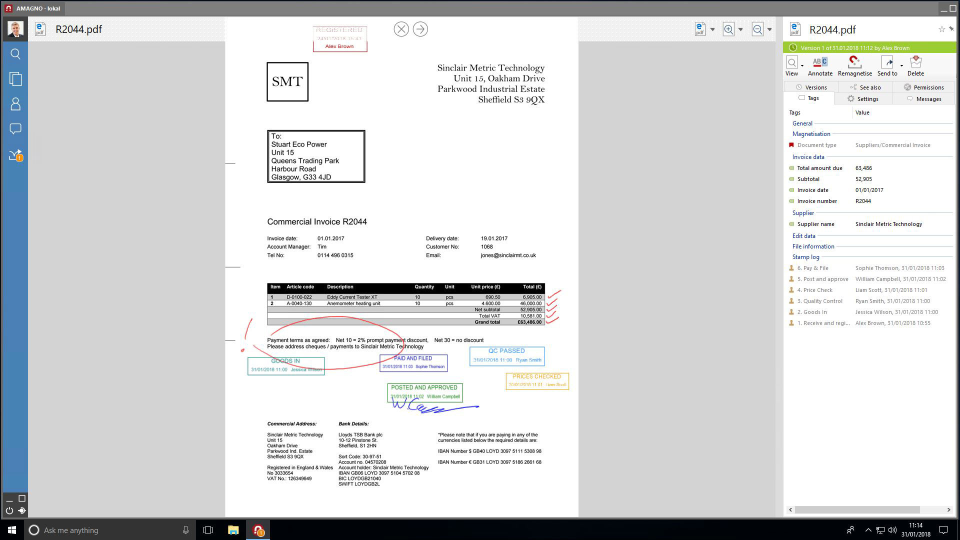 screenshot of AMAGNO Digital Workplace